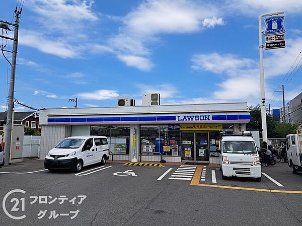 ローソン東大阪花園桜通り店 徒歩1分。 80m