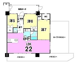 ザ・ライオンズ北谷伊平 3LDKの間取図画像