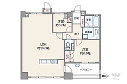 プレティナレジデンス瑞穂田辺通 3LDKの間取図画像