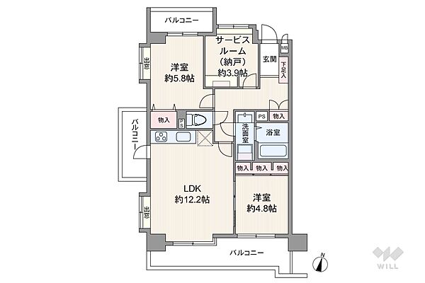 間取り：323000518004
