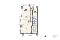 スペリアシティ名南アネックス5 4LDKの間取図画像