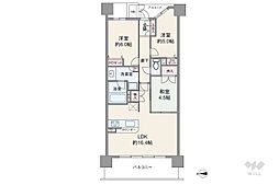 サンメゾン野並サウスヒルズアベニュー 3LDKの間取図画像