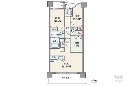 3LDK 間取り