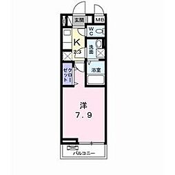 名古屋市営東山線 今池駅 徒歩5分の賃貸アパート 1階1Kの間取り