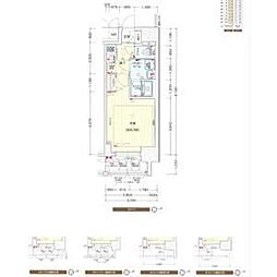 名古屋市営東山線 今池駅 徒歩4分の賃貸マンション 10階1Kの間取り