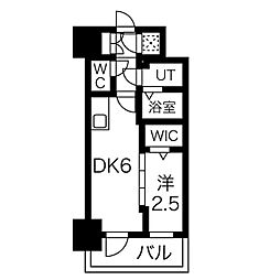 名古屋市営東山線 今池駅 徒歩4分の賃貸マンション 10階1DKの間取り