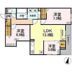 間取図画像 3LDK
