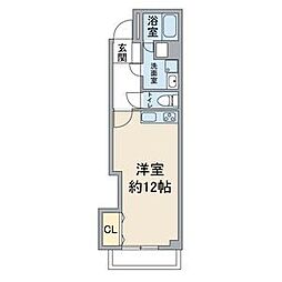 名古屋市営鶴舞線 塩釜口駅 徒歩7分の賃貸マンション 3階1Kの間取り