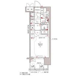 MAXIV新栄 1Kの間取図画像