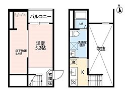 マクト鳥羽見 1SKの間取図画像