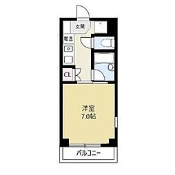 シーズンコート塩釜駅前 1Kの間取図画像