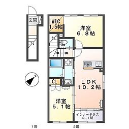 名古屋市営東山線 星ヶ丘駅 徒歩30分 2階/-