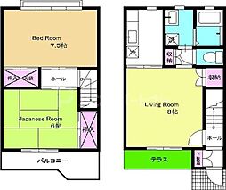 ハイツ・グランディール 2LDKの間取り