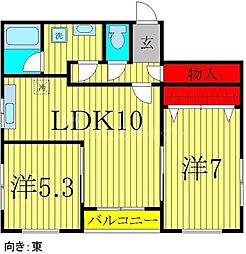 間取図画像 2LDK