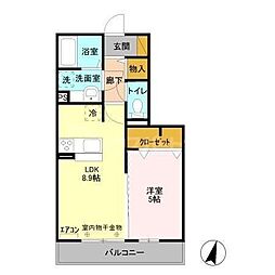 間取図画像 1LDK