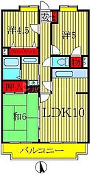 プレミール柏 3LDKの間取図画像