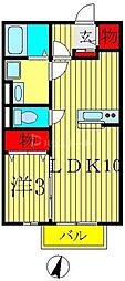 マウンテンスクエア 1LDKの間取図画像