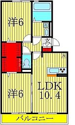 コンフォルト 2LDKの間取図画像