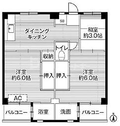 ビレッジハウス江戸川台3号棟 1階
