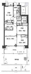アンビシャス南柏 3LDKの間取図画像
