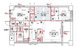 ドゥーエ妙典 1LDKの間取図画像