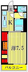 リブリ・エクセル5 1Kの間取図画像