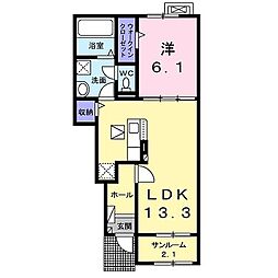 間取図画像 1LDK