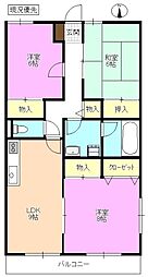 リッツガーデン 3LDKの間取図画像