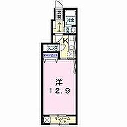 ボアソルチA 1Kの間取図画像