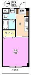 ブルームハイツ 1Kの間取図画像
