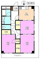 小平ビル 3Kの間取図画像