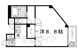 光陽マンションB 1Kの間取図画像