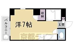 グランドールトキ 1Kの間取図画像