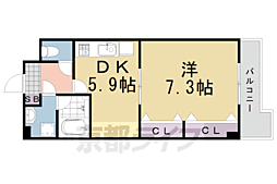 シオン 1DKの間取図画像