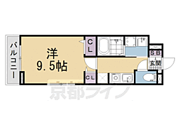 たばさはうすII 1Kの間取図画像