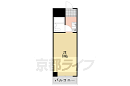 ヴィラ曽我部 1Kの間取図画像