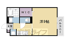セジュールカミンズ 1Kの間取図画像
