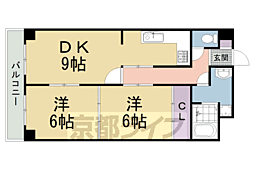 エミネンス善 2LDKの間取図画像