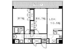 音羽ハイツ 2LDKの間取図画像