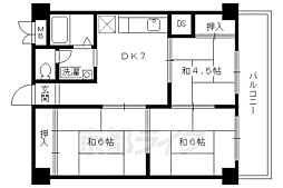 メゾン青風 3DKの間取図画像