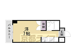 LIBERTYHOUSEKYOTO 1Kの間取図画像