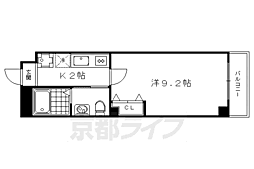 フラッティK&S 1Kの間取図画像