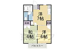 アーバンシティ21 2DKの間取図画像