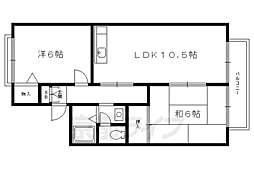 セジュールロゼット 2LDKの間取図画像