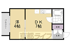 IMPERIAL-U 1DKの間取図画像
