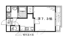 グランジュネス 1Kの間取図画像
