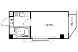 アーバンハウスA&U2 1Kの間取図画像
