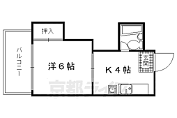 アーバン蓮池 1Kの間取図画像