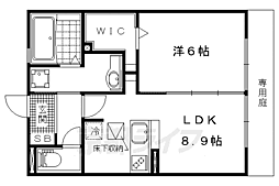 レジデンス大津畑 1LDKの間取図画像
