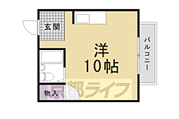 サンハイツ出水 ワンルームの間取図画像